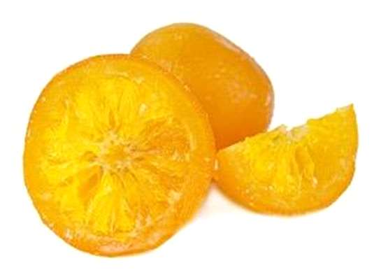 naranja en cuartos